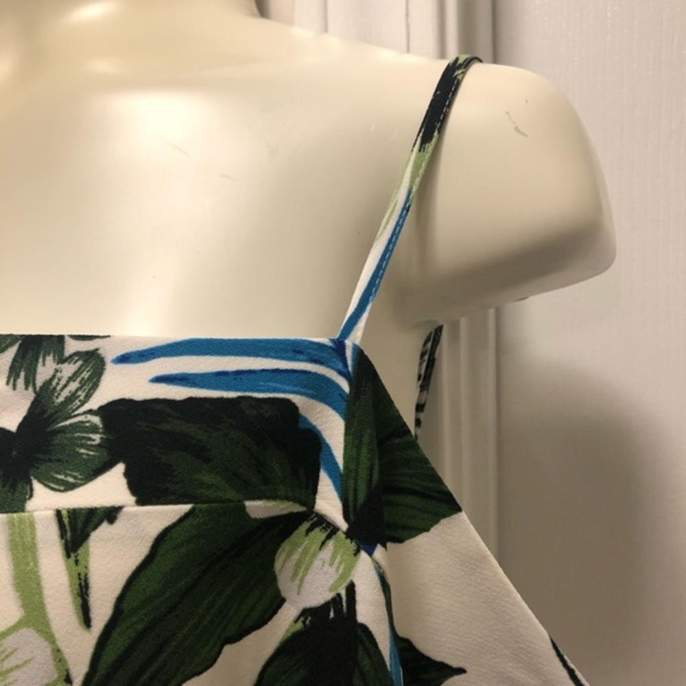 NEW Banana Republic White Tropical Floral Jumpsuit - Picture 6 of 8